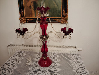 Stolove lampy.Novoborske sklo. - 2