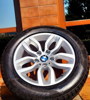 Alu R17 5x120 orig. BMW X3+X4 + zimné 225/60R17 - 2