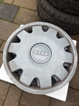 Predám zimné pneumatiky a plecháče Audi r16 - 2