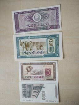predám bankovky Albánsko, Rumunsko, Taliansko - 2