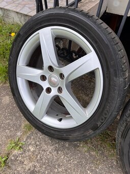 ALU 5x112 org. SEAT + 225/45 R17 letné DOT0323 - 2