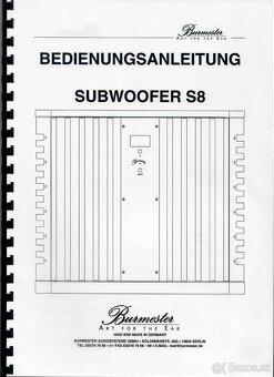 Reproduktor Burmester Reference Line B97 + subwoofer S8 s or - 2