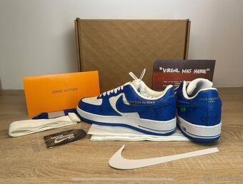 Nike Air Force 1 Low Louis Vuitton Virgil Abloh White Royal - 2