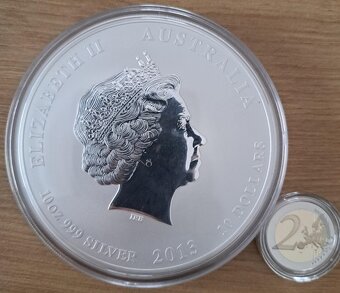 Australia Lunar Had 10oz 2013 investicne striebro - 2