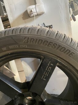 Predám disky 5x120r18 s gumámi 245/45/r18 100V BRIGSTONE - 2