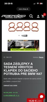 Záslepka na vyrive klapky bmw n47 - 2