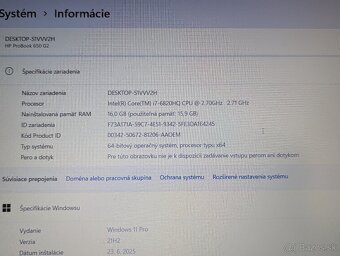 HP PROBOOK/i7-6820HQ/16GB/240GB/15,6" - 2