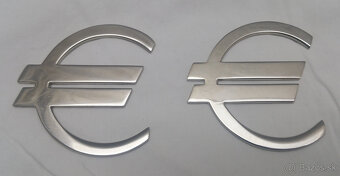 EURO znak chrómovaný 7x7 cm - 2