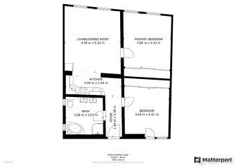 FINREA│3 izbový zariadený byt( 80m2 ) Vrútky-Centrum - 2