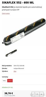 Sikaflex sikasil čierny tmel - 2