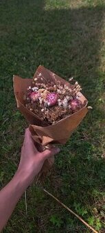 🌸 Farebná lúčna kytička zo sušených kvetov 🌸 - 2