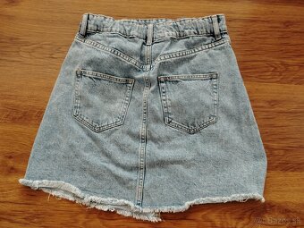 Asymetrická rifľová sukňa H&M, veľ. 170 - 2