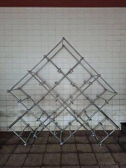 Predám masívny oceľový regál na disky - 2