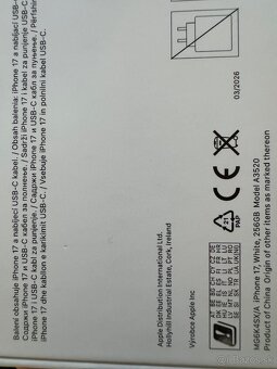 Iphone 17, white 256gb - 2