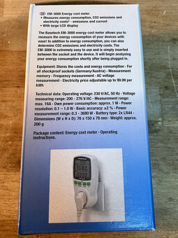 Merač spotreby el.energie BaseTech EM-3000 - 2