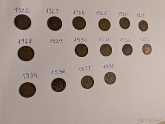 Predám mince10 Haliere Československa Republika Prva1 - 2