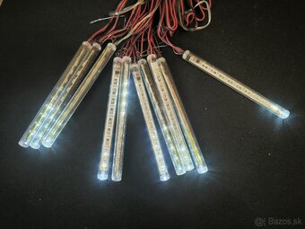 Vianočná LED  reťaz meteor, padajúci dážď - 2