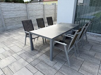 Teak it set stôl stoličky lehatka - 2
