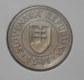 Mince: 1 Koruna 1941 Top stav - Slovenský štát - Predané - 2