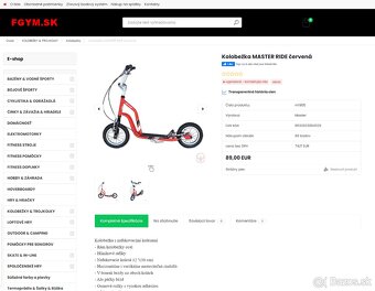 MASTER RIDE Kolobežka s 12" kolesami (aj pre väčšie deti) - 2