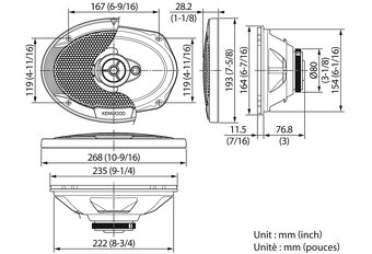 Autoreproduktory 6x9 KFC-S6966 peak power 400W - 2