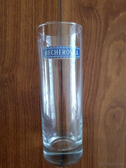 Retro sklenené poháre Becherovka - 2