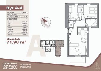 3- izbový byt Liptovská Ondrašová POD ZÁSAD "A" Kolaudácia - 2