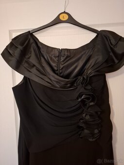 Šaty spoločenské čierne veľ. 50/52 - 2