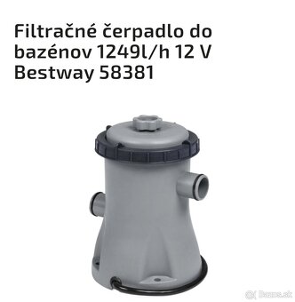 Filračné čerpadlo Bestway - 2