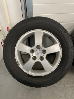 Alu disky Hyundai 5x114,3 r16 + letné pneu - 2