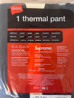 Supreme Black Thermo Pants - 2
