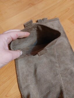 Kožené semišove čižmy - 2