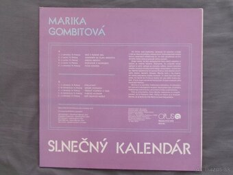 LP Marika Gombitová - Slnečný kalendár. - 2
