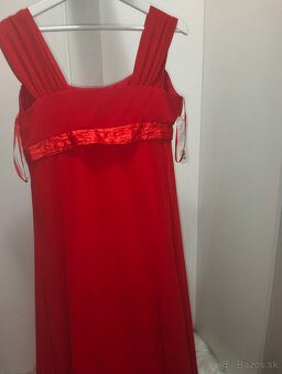 Šifónové spoločenské šaty na ramienka - 2