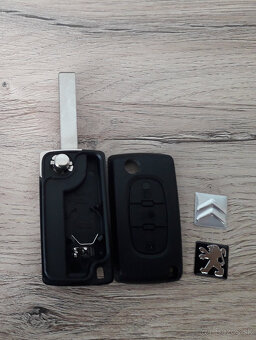 Kľúč Peugeot Citroen 3 tlačítkový - 2