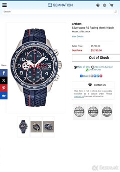 Graham, model Silverstone RS, originál hodinky - 2