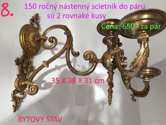 Lustre a lampy starožitné 100 - 150 ročné - 2