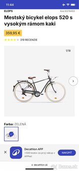 Bicykel Elops 520 s vysokým rámom - 2