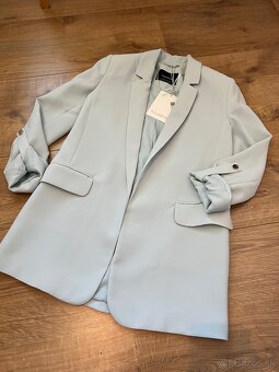 Tyrkysové sako s visačkou - 2