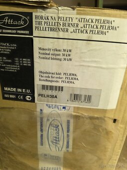 Predám horák na pelety Attack PELH30A - 2