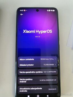 Predám Redmi note 15Pro - 2