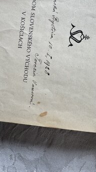 podpis Terézia Vansová 1928 - 2