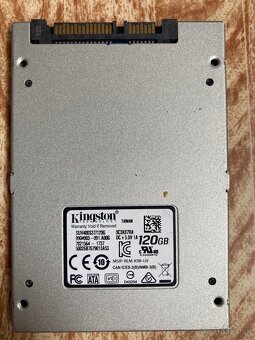 Kingston SSD 120GB 2.5” SATA – rýchly disk pre PC/notebook - 2