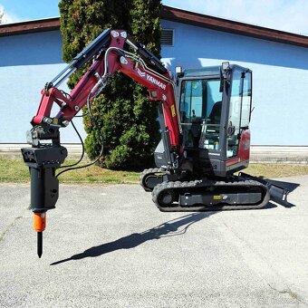 rýpadlo Yanmar SV26 minibager s hydr. búracím kladivom - 2
