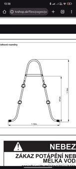 Rebrík , schodíky BESTWAY 84cm - 2