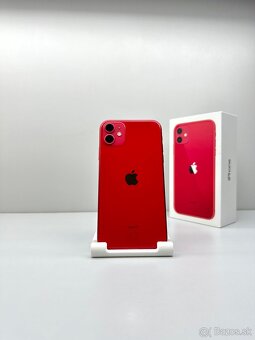 iPhone 11 RED 128GB TOP STAV NOVÁ BATÉRIA 100% - 2