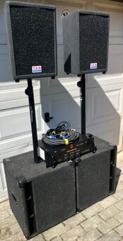 4-KANÁLOVÉ OZVUČENIE 1800W pre mobilných DJ"s, kapely, klub - 2