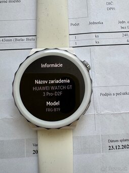 HUAWEI gt3 pro Watch - biele - 2