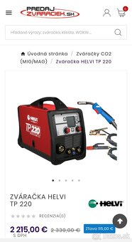 Zváračka aj na hliník Helvi TP 220 pulse Mig Mag, TIG, elekt - 2