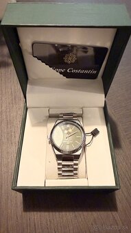 Hodinky Philippe Costantin Hawaii Silver/Green - 2